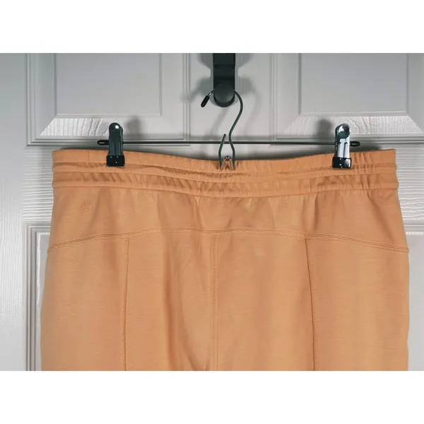 Lululemon Softstreme High Rise Pants 24" Size 12 Peach Athleisure Lounge Comfort - Image 6