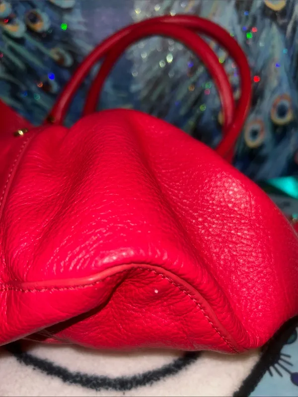 Tory Burch Hot Pink Leather Satchel with Detachable Strap - Image 12