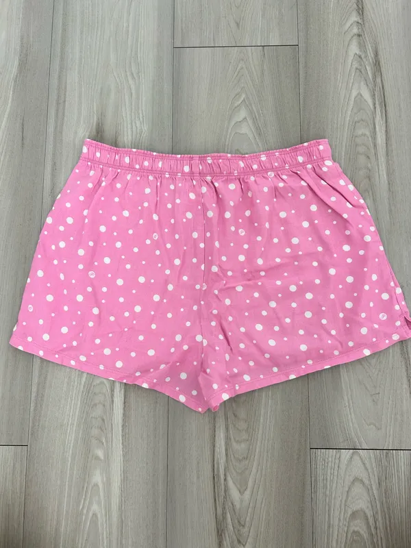 Victoria's Secret PINK White Pink Polka Dot Pajama Shorts - Image 2
