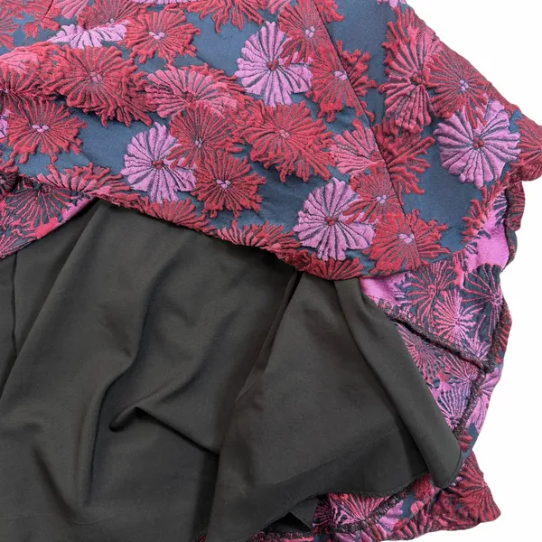 Nicole Miller Wildflowers Sweetheart Floral Jacquard Fit & Flare Dress Size 0 - Image 3