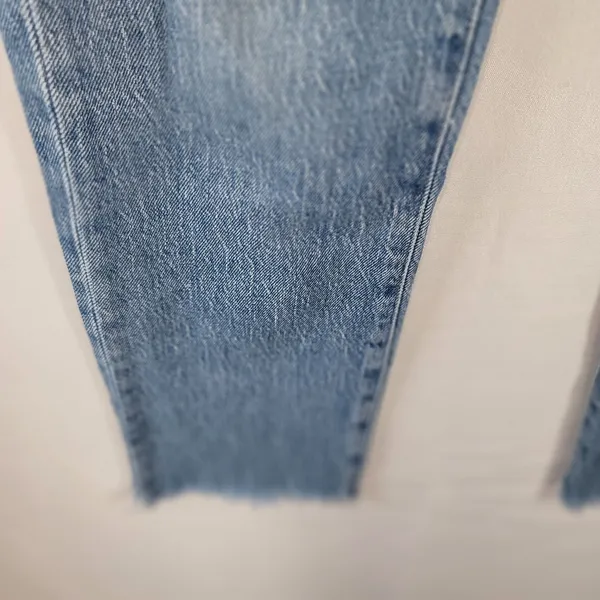 Madewell The Perfect Vintage Jean Raw Hem Edition Blue MidRise Women's Size 23 - Image 14