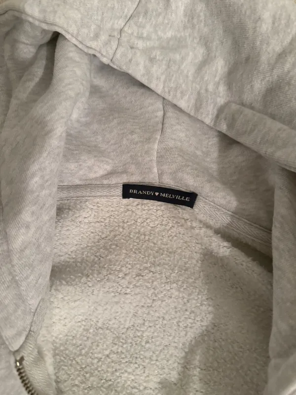 Brandy Melville Zip-Up Cropped - Image 2