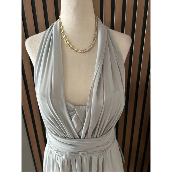 Birdy Grey maxi bridesmaid mother of the bride made of honor grey convertible dr - Image 2