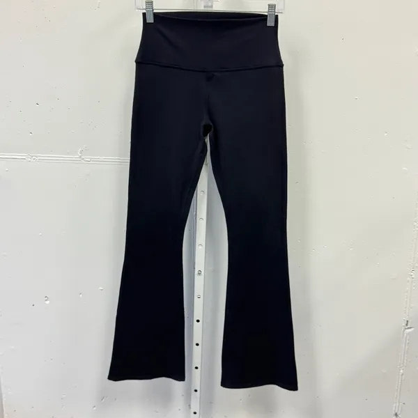 Alo Yoga High Waist Airbrush Bootcut Flare Leggings Black Size Small Yoga Pants - Image 2