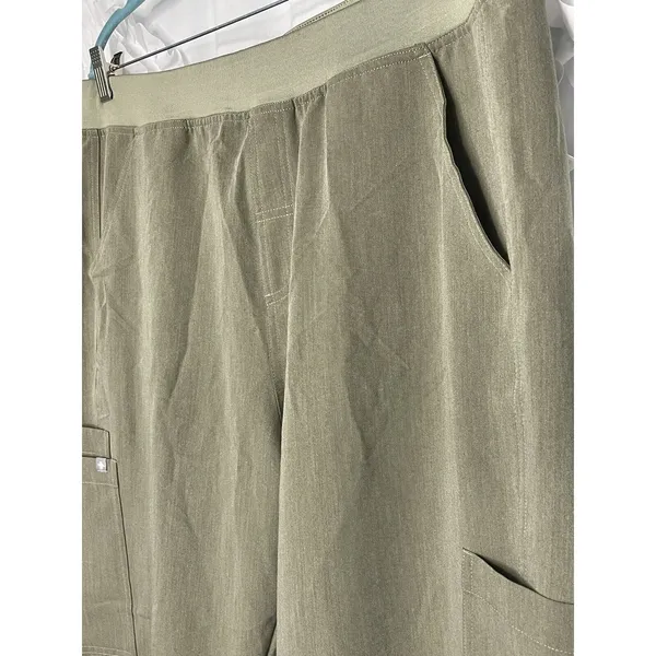 Figs Scrub Pants Men's 2XL Green Axim Cargo Elastic Waist Technical Medical - Image 5