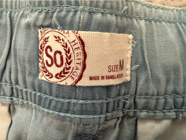 Soft denim colored retro shorts Blue Size M - Image 3