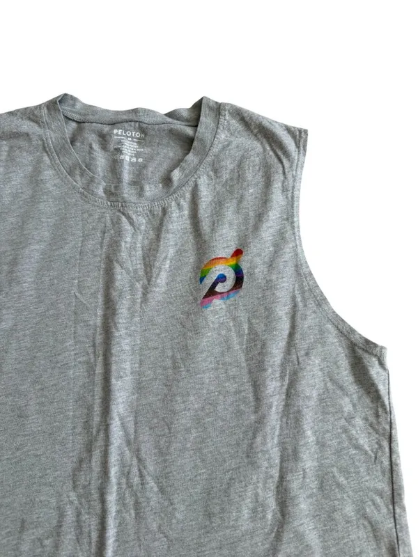 PELOTON Men’s Lead with Love Gray Tank Top Size Medium - Image 5