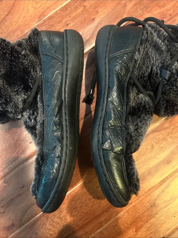 Vintage Fuel Y2K Tall Wrap Winter Fur Boot Women’s Size 7 - Image 8