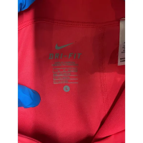 Nike Dri-FIT Tennis Skort Girls L 1 White Coral Pink Built-In Shorts Athletic - Image 3