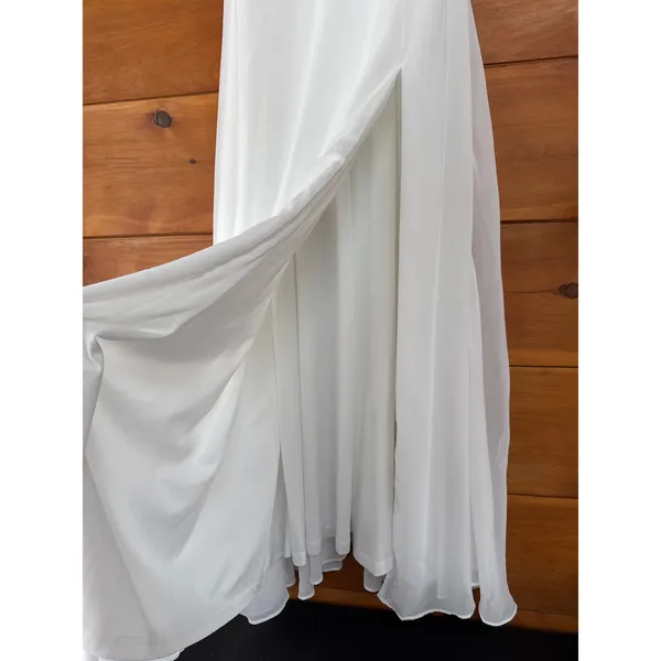 NWT Lulus Radiant Romance White Tie-Strap Maxi Dress Wedding Bride Classy Size S - Image 5