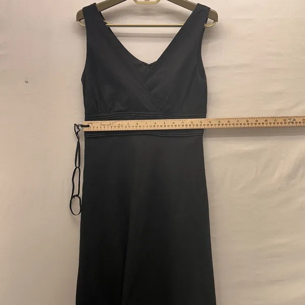J McLaughlin Linen Faux Wrap‎ Dress Black 2 - Image 12