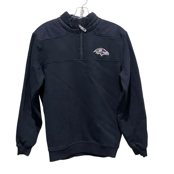 Vineyard Vines Baltimore Ravens Quarter Zip Pullover Black Women Size XS - Image 2