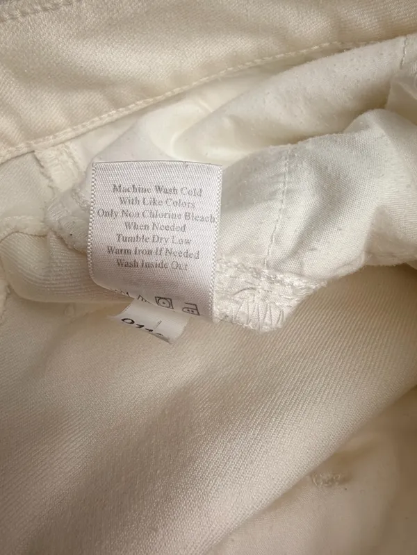 Coldwater Creek Women’s Size 6 White Straight Leg Stretch Jeans Pants - Image 6