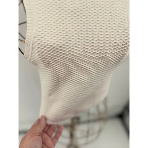 BDG Urban Outfitters Waffle Knit Sleeveless Crop Top Size M White - Image 5