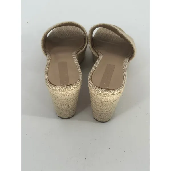 Copper Key Woven Espadrille Wedge Platform Slide Sandals Women 8 Cream Hamptons‎ - Image 5