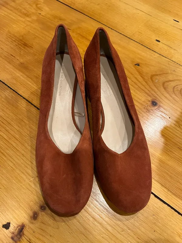 Zara Mary Jane Suede Block Heel - Image 2