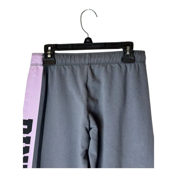 Victoria's Secret Pink Pants Women XS‎ Gray Pink Logo Elastic Waist Joggers Y2K - Image 4