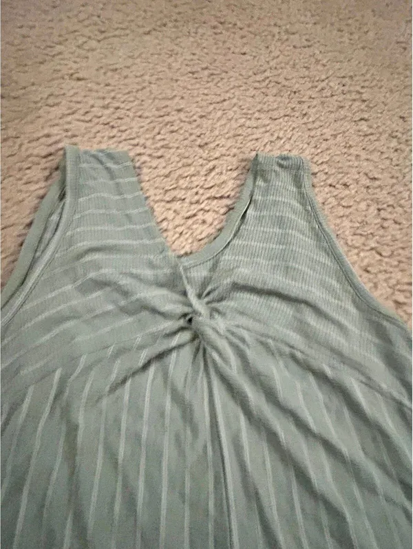 Ab56 junior top shirt green large flowy perfect for summer - Image 5