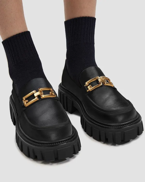Lattelier Platform Loafers Size 6 - Image 3
