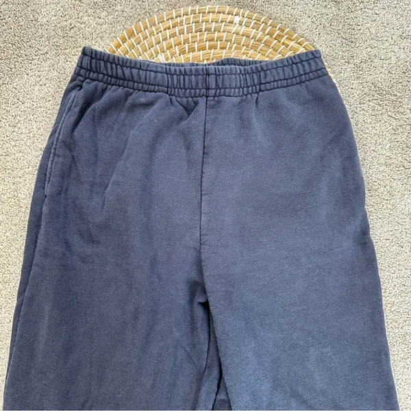 Uniqlo Women’s Washed Jersey Jogger Pants Pull On Loungewear in Navy Size S - Image 4