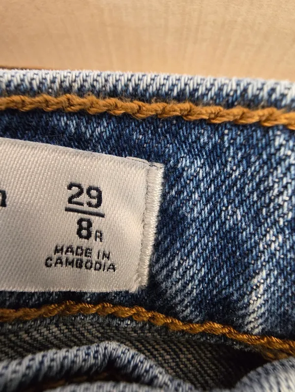 {29/8} Abercrombie & Fitch The Vintage Flare High Rise Dark Blue Jeans - Image 11
