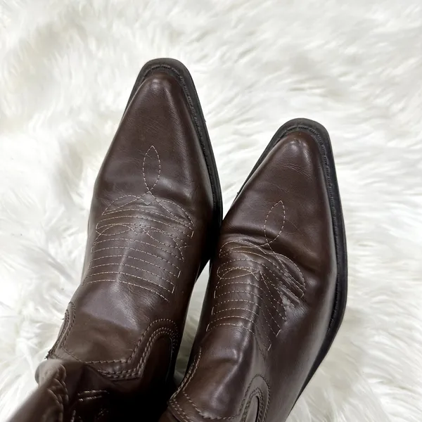 Rampage Wittney Faux Leather Cowgirl Boots Sz 7.5 - Image 5