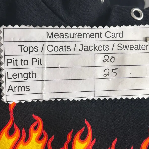 Thrasher Flame‎ Hoodie Sweatshirt Black Small - Image 8