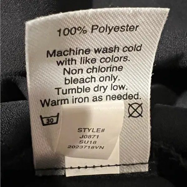 J.Crew Factory Black Embroidered Tank Top Size 2 - Image 7