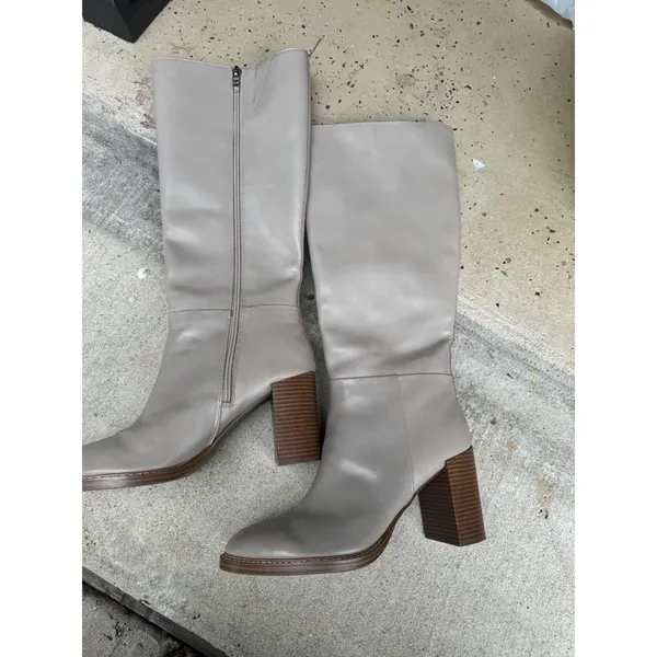 Marc Fisher Women's Gabey Wide Calf Almond Toe Block Heel Dress Boots - US 10M - Image 3