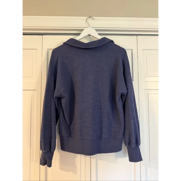 Aerie blue collared polo sweater cropped pullover size xs - Image 6