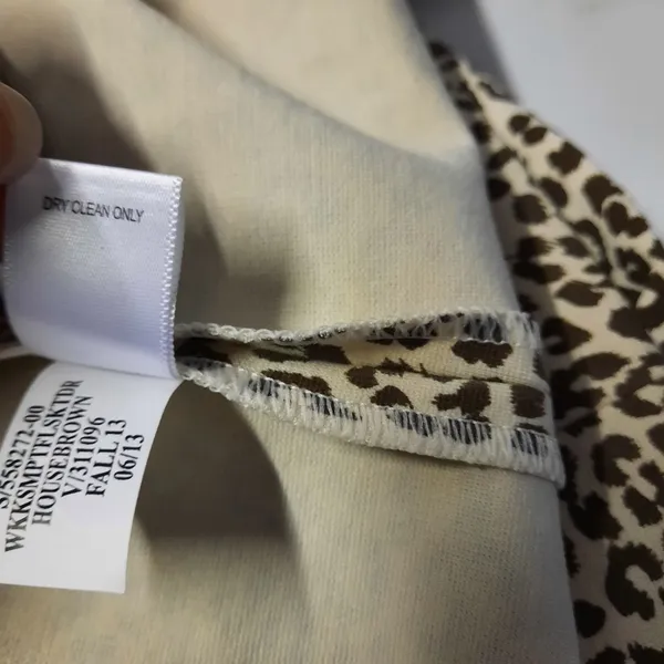 Banana Republic Womens Dress Size 8 Leopard Print Career Going Out Minimalist - Image 9