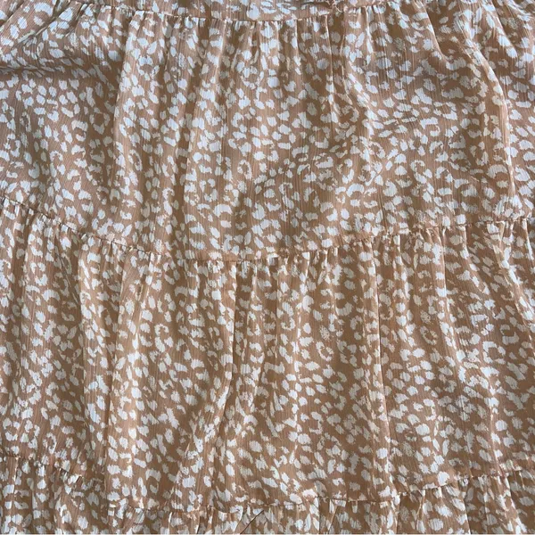 Aerie Chiffon Midi Skirt in Raw Sienna - Image 2