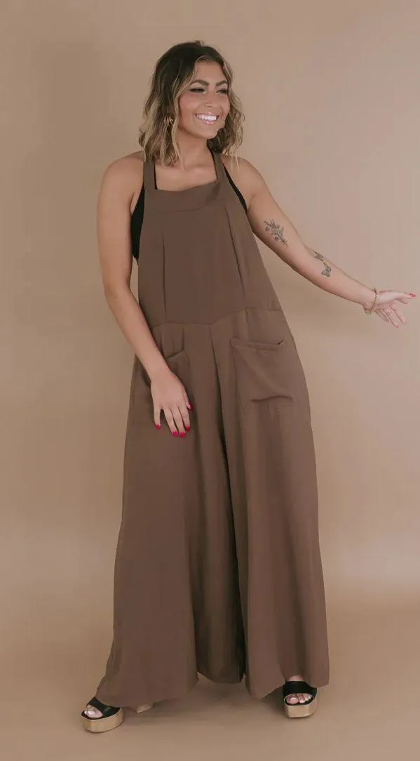 Bucket List Brown Jumpsuit - Image 2