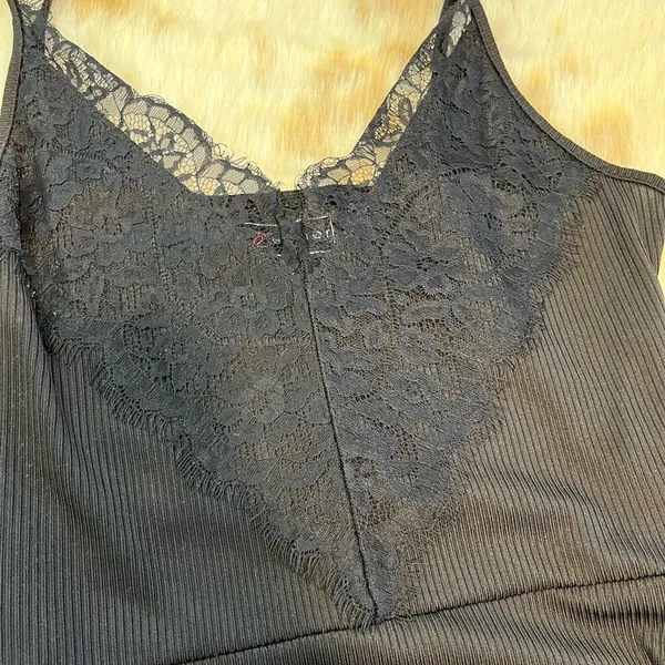 Polly Esther Lace Spaghetti Strap‎ Bodysuit - Image 2