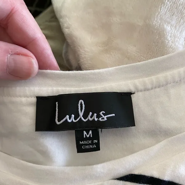 Lulu’s striped tee shirt dress M 95% cotton - Image 6