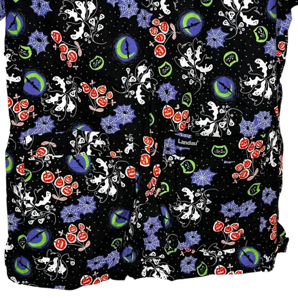 Landau Halloween Scrub‎ Shirt - Image 3