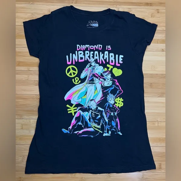 JoJo's Bizarre Adventure Anime women’s short sleeve Casual Graphic T-Shirt|Sz:M - Image 9