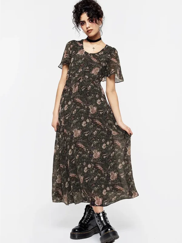 Disturbia Ophelia Chiffon Midaxi Dress Womens Size 2 - Image 2