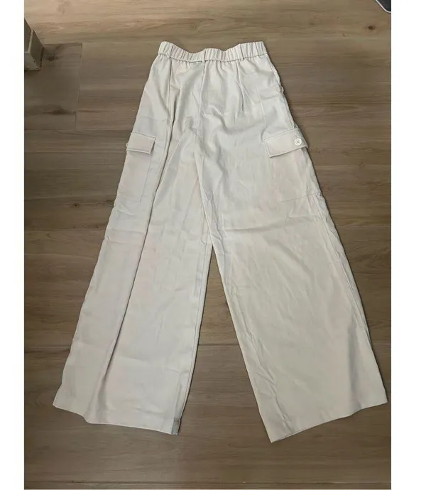 NEW High Waisted Wide Leg Cargo Pants Career 4 - Image 2