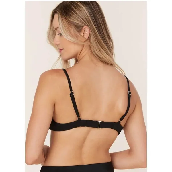 NWT Andie The Bermuda Bikini Swimsuit Underwired Top Full Bust Support S Black - Image 5