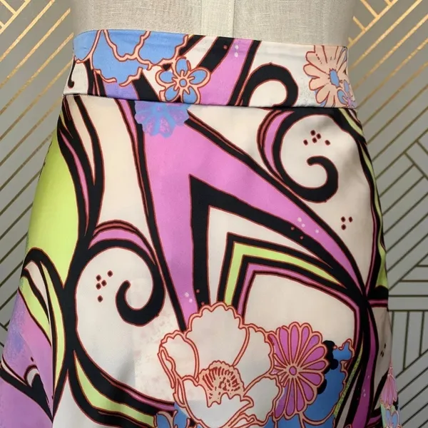 Free People Phoebe Printed‎ Mini Skirt - Image 8