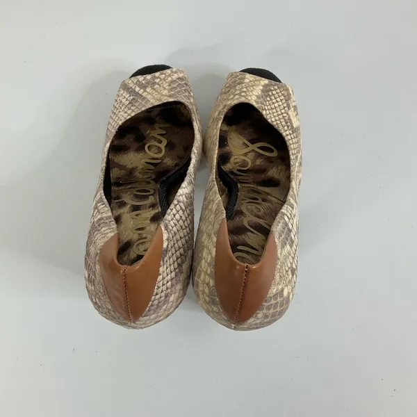 Sam‎ Edelman Tacoma Snakeskin Open Toe Platform Heels Size 7.5 - Image 5