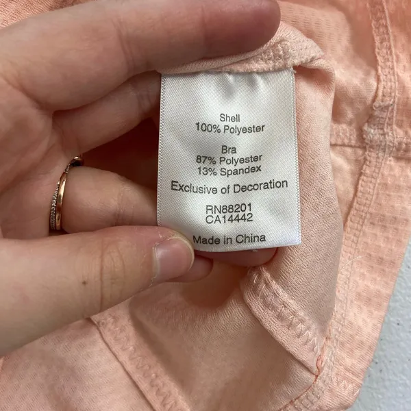 MPG Sport women's peach built in‎ sports bra cutout adjustable activewear tank top 6 - Image 8