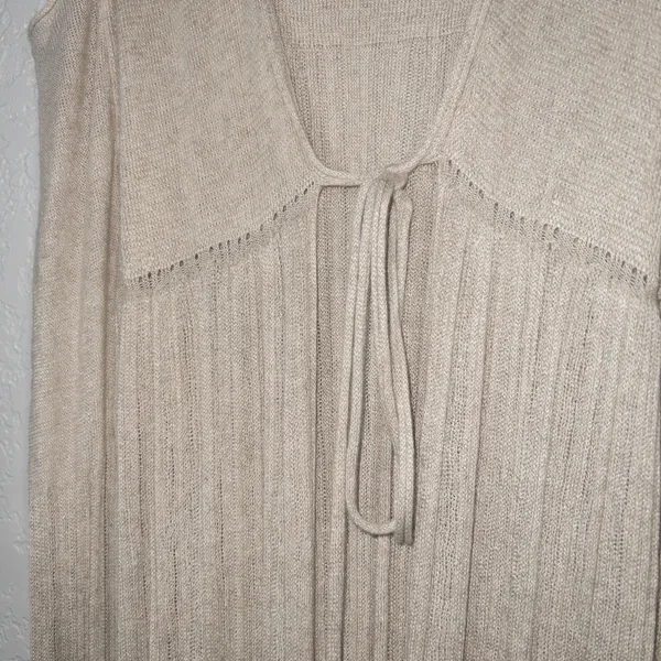 New Free People Beige Cloud Baja Escape Duster Cardigan Size Small - Image 3