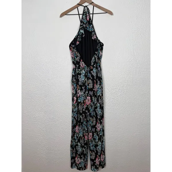 Free People Fresh Fields Floral Pleated Jumpsuit Size Large NWOT - Image 4