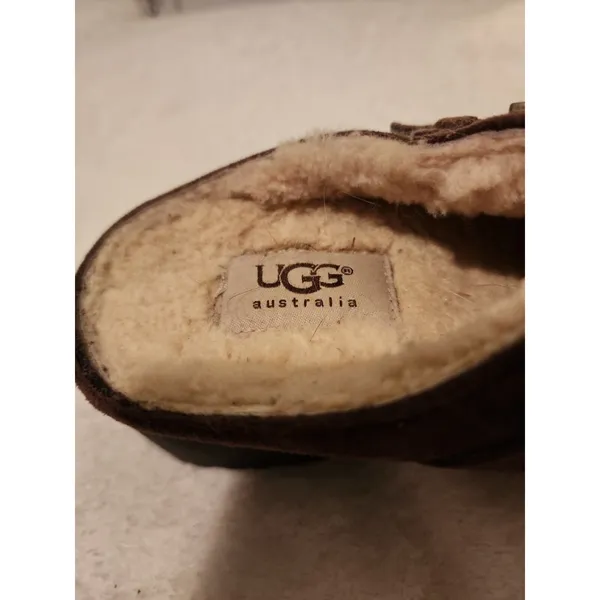 UGG Australia Suede Clogs Mules Buckle Detail Comfort‎ Shoes - Image 3