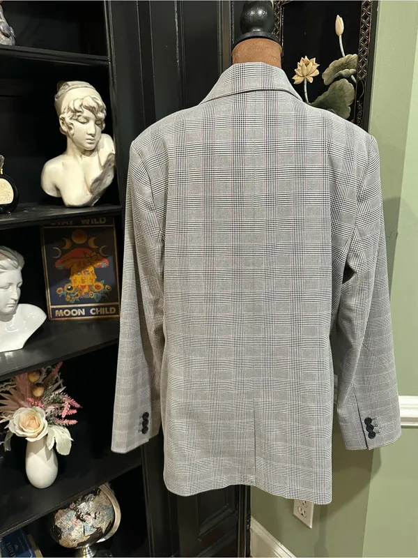 The Limited Glen Plaid Double‑Breasted Blazer – NWT – Size 14 - Image 7