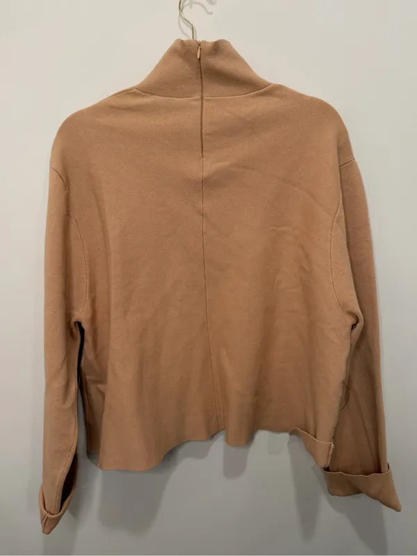 Tuckernuck Camel‎ Brown Cotton Turtleneck Sweater NWOT Size XL - Image 4