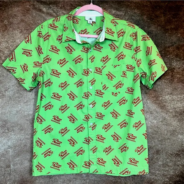 Disney Parks Unisex Toy Story Pizza Planet Button Down Camp Shirt S - Image 2