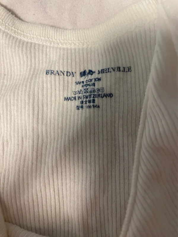 Brandy Melville white Spain tank top - Image 2